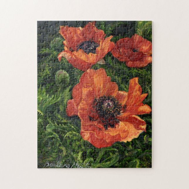 “Icelandic Poppies” Jigsaw Puzzle (Vertical)