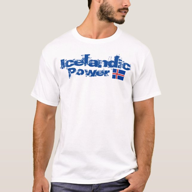 Icelandic Power Men's Basic T-Shirt (Front)