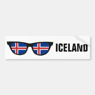 Icelandic Shades custom text & colour bumpersticke Bumper Sticker