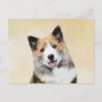Icelandic Sheepdog Painting - Original Dog Art