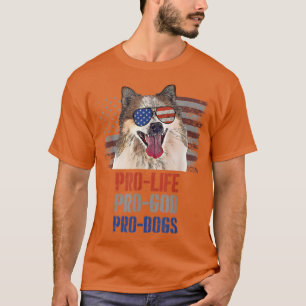 Icelandic Sheepdog Pro Life Pro God Pro Dogs T-Shirt