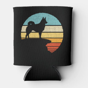  Icelandic Sheepdog Retro Vintage Dog Puppy Owner  Can Cooler