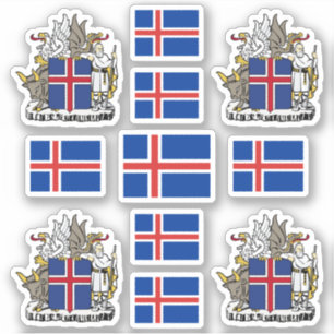 Icelandic state symbols / coat of arms and flag