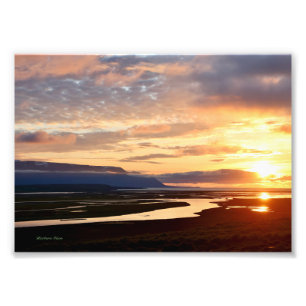Icelandic Sunset Photo Print
