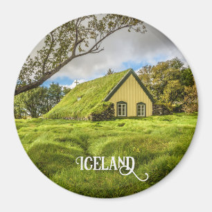 Icelandic Turf Church Magnet