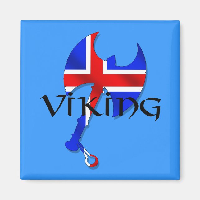 Icelandic Viking gifts for Iceland lovers worldwid Magnet (Front)