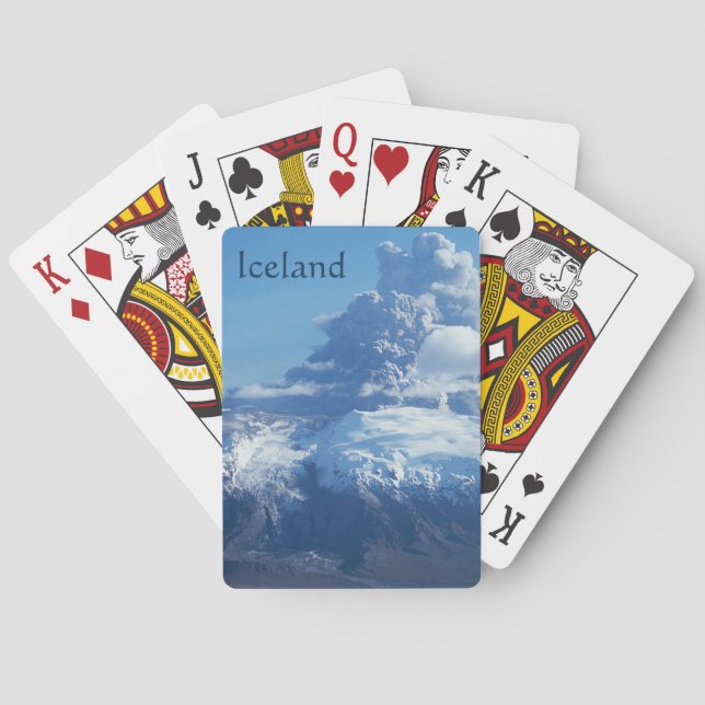 Icelandic Volcano Eruption Playing Cards (Back)