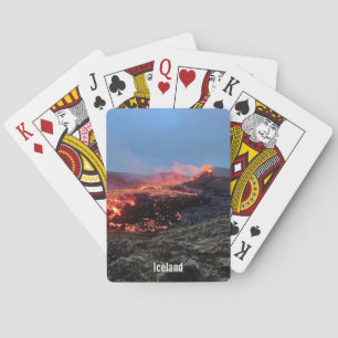 Icelandic volcano - playing cards