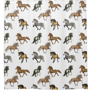 Icelandic's in Gait Shower Curtain