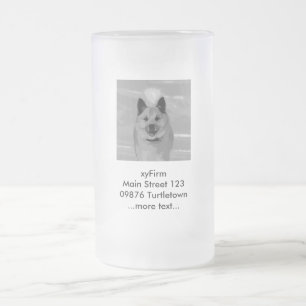 IcelandicSheepdog20151203 Frosted Glass Beer Mug