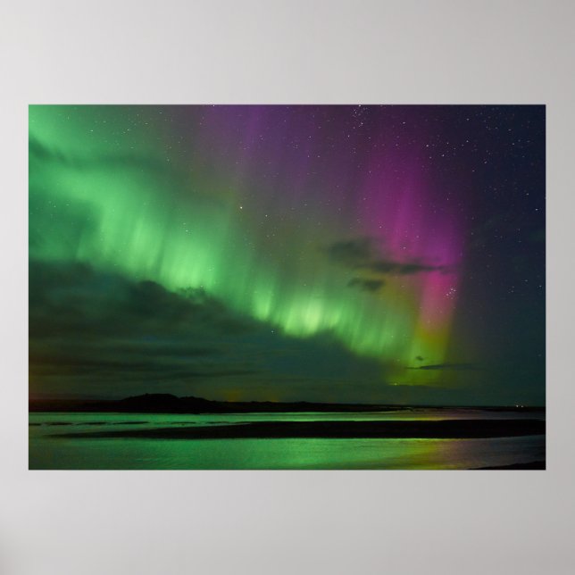 Iceland's Northern Lights Poster (Front)