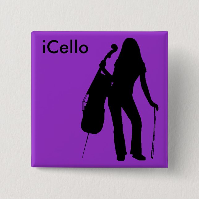 iCello Pin (purple) (Front)