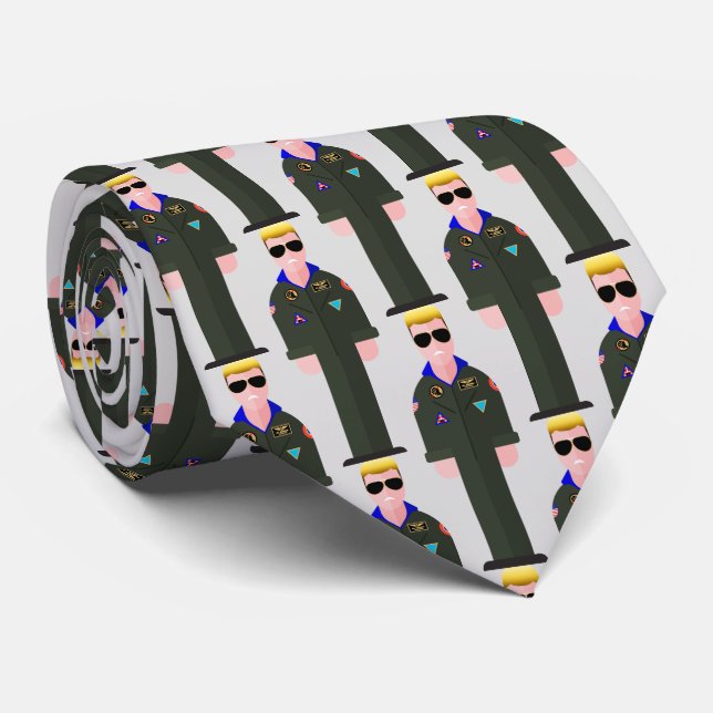 Iceman – 80s Icon Pattern Tie (Rolled)