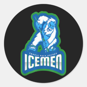 Icemen Cradle Rock Hockey Pro Hockey League Champs Classic Round Sticker