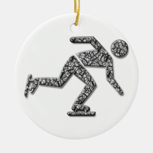 iceskater ceramic tree decoration