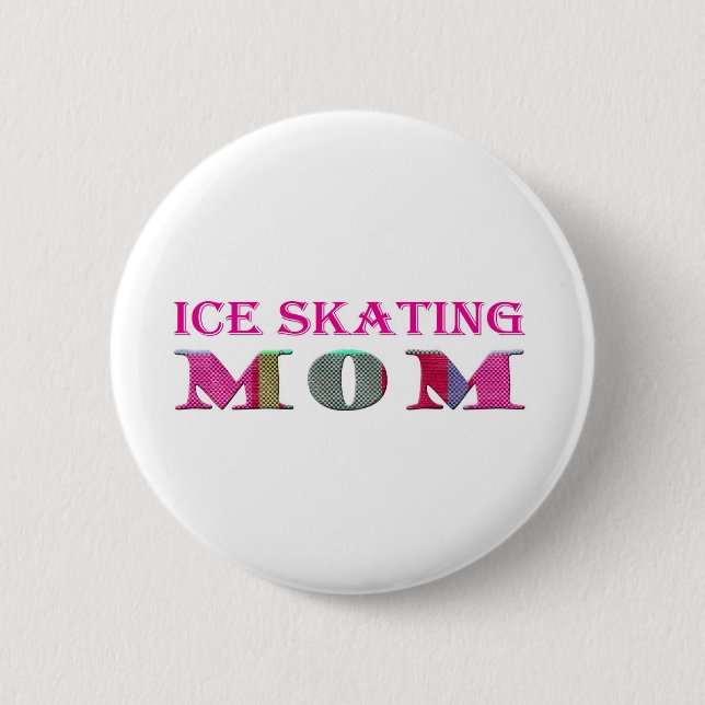 IceSkatingMom 6 Cm Round Badge (Front)