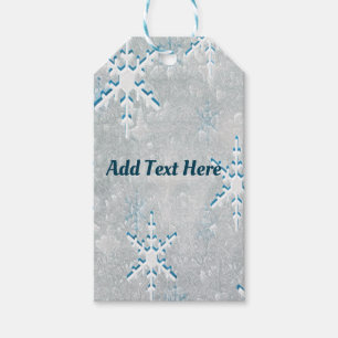 IceSnowflakes Christmas Personalised Gift Tags