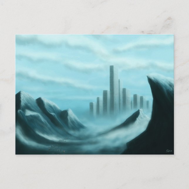 iceworld scifi/fantasy art postcard (Front)