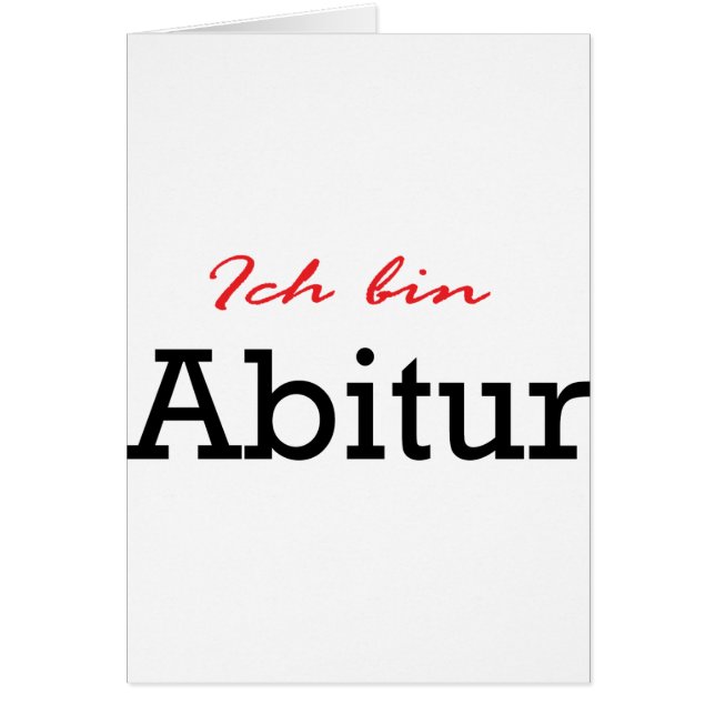 Ich bin Abitur icon (Front)