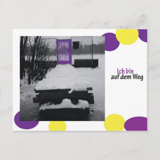 Ich bin auf dem Weg Postcard