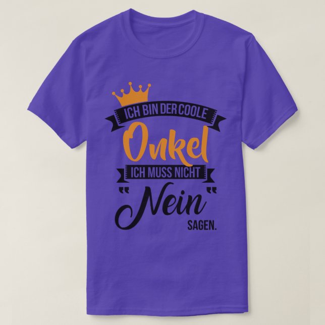 Ich bin der coole onkel T-Shirt (Design Front)