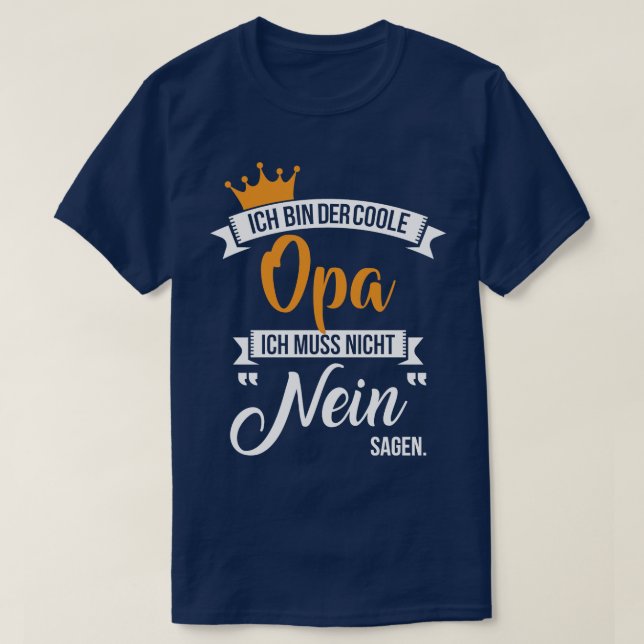 Ich bin der coole opa T-Shirt (Design Front)