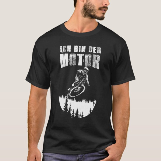 Ich Bin Der Motor Mountain Bike Mtb Anti E Bike Ro T-Shirt (Front)