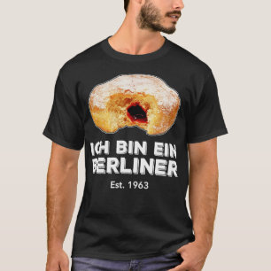 Ich Bin Ein Berliner Speech Jelly Donut Wall Cold  T-Shirt