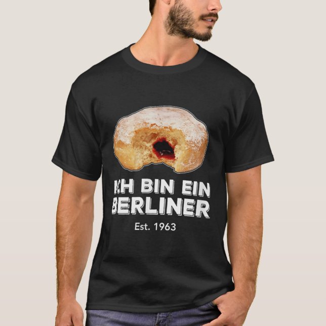 Ich Bin Ein Berliner Speech Jelly Doughnut Wall Co T-Shirt (Front)
