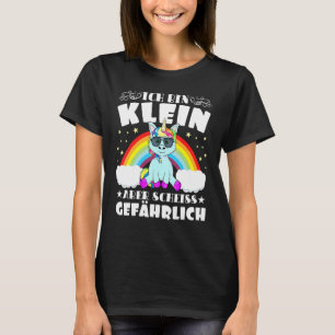 Ich Bin Klein Aber Scheiß Dangerous Horse Unicorn T-Shirt