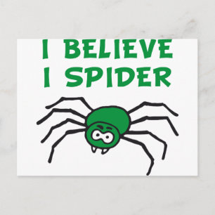 Ich glaub ich spinne - i believe i spider postcard