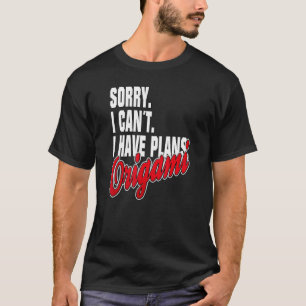 Ich Habe Plane Origami Sayings Statement Outfit T-Shirt