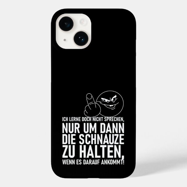 ICH LERNE DOCH NICHT SPRECHEN Case-Mate iPhone CASE (Back)