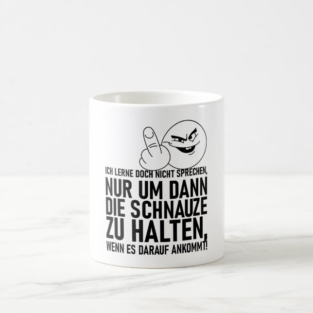 ICH LERNE DOCH NICHT SPRECHEN COFFEE MUG (Center)