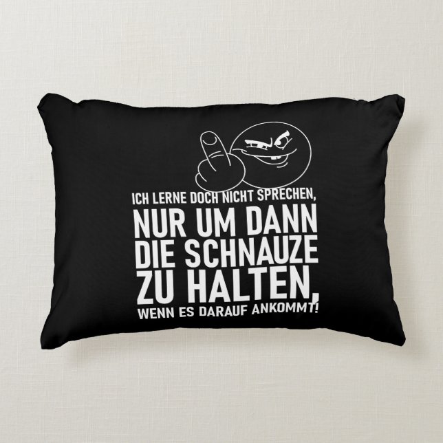 ICH LERNE DOCH NICHT SPRECHEN DECORATIVE CUSHION (Front)