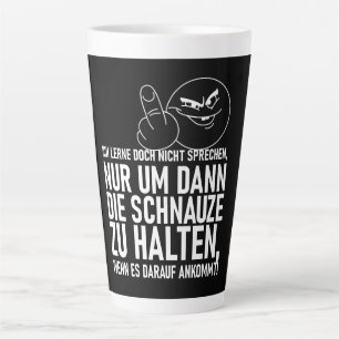 ICH LERNE DOCH NICHT SPRECHEN LATTE MUG
