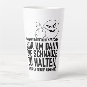 ICH LERNE DOCH NICHT SPRECHEN LATTE MUG