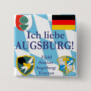 Ich liebe Augsburg!  I love Augsburg!  button