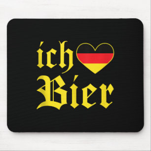 Ich Liebe Bier Funny German I Love Beer Tank Top Mouse Mat