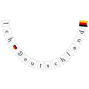 "Ich Liebe Deutschland" I Heart Germany Bunting