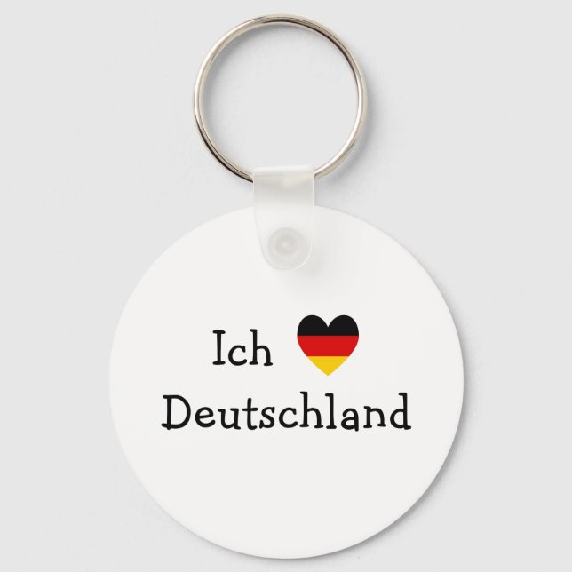 Ich liebe Deutschland Key Ring (Front)