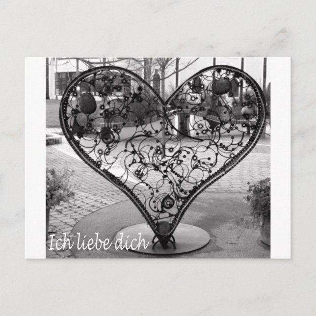 Ich liebe dich postcard (Front)