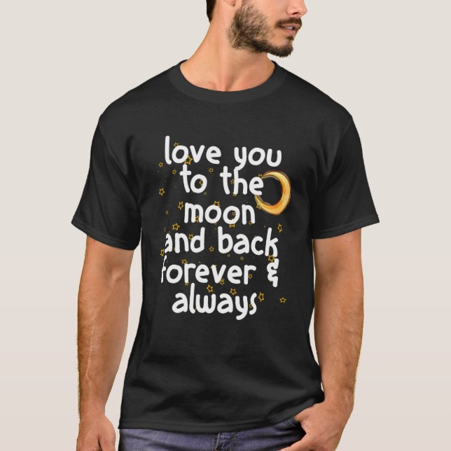 Ich liebe dich zum Mars und zurück Astronomie T-Shirt (Front)