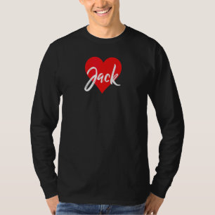 Ich Liebe Jack Vorname  Liebe Herz T-Shirt