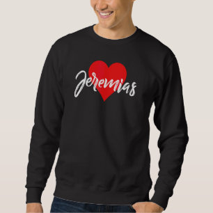Ich Liebe Jeremias Vorname  Liebe Herz Sweatshirt