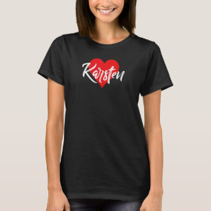 Ich Liebe Karsten Vorname  Liebe Herz T-Shirt