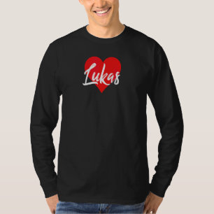 Ich Liebe Lukas Vorname  Liebe Herz T-Shirt