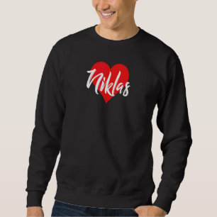 Ich Liebe Niklas Vorname  Liebe Herz Sweatshirt