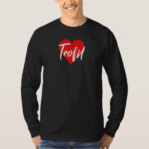 Ich Liebe Teofil Vorname  Liebe Herz T-Shirt
