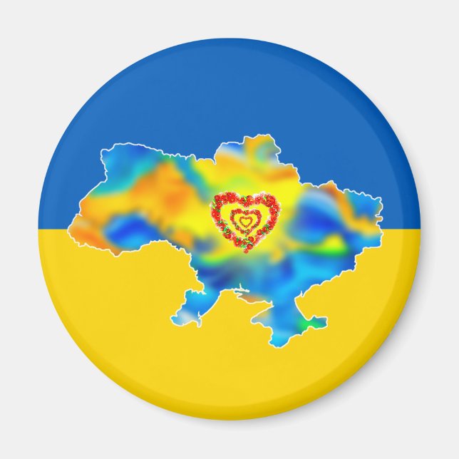 Ich liebe Ukraine Magnet (Front)